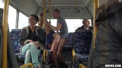 Filthy babe Lindsey Olsen fucks on a bus Thumb