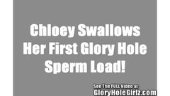 Chloe pounded through the glory hole Thumb