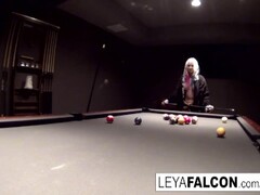 Billiard ball play with super sexy Leya Falcon! Thumb