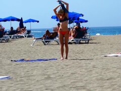 Notgeil am Strand in Spanien - Public im Urlaub Schnuggie91 Thumb