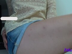 Great orgasm at work on my desk . Amateure  solo female Thumb