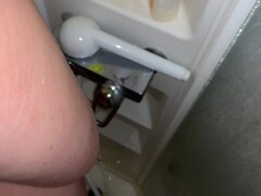 A fat whore washing off after my dick came sperm in her fat wet pussy. Thumb