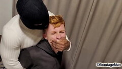 Hariel is just a delivery boy that Mr Black ties and gags him to fuck all night with Hariel | previe Thumb