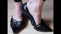 She wears her favorite black leather kitten heels - shoeplay by Isabelle-Sandrine Pt 1 Thumb