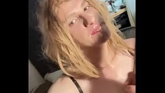 sexy trans girl all wet passionately fucks herself Thumb