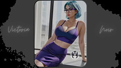 AI: Vibrant blue hair and dark glasses DOMINATRIX - Part 5 - Waifu Models #003 Thumb