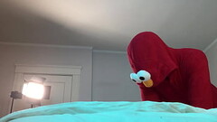 Elmo Fucks Trans in Chastity Thumb