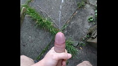 big cumshot in public Thumb