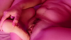 pussy masturbation with a big dildo creamy cumshot Thumb