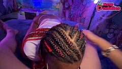 Black Teen Perfect POV Blowjob - Face Fucking Thumb