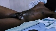 HORNY BLACK MALE HUGE CUMSHOT WHILE WATCHING PORN Thumb