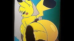 Sop: cum tribute for Pikachu ass Thumb