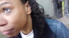 ebony mature sucking dick and gets cum in mouth Thumb