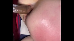 Christi&rsquo_s Creamy Christmas Anal Stretch.. Thumb