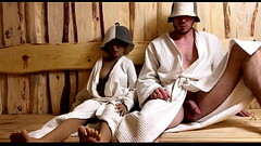 Fucking a silicone stranger doll in a public sauna! Thumb