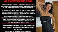 Maria Fisting take fisting in pussy and ass by AlexThorn &amp_ prolapse extreme Thumb