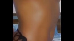 Teen ebony Sexy body touching tits and pussy Thumb