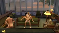 All male Sims having sex in the library area Thumb