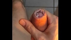 My precum stayed in my foreskin all day and had to cum after getting back home - Jay Geyser Thumb