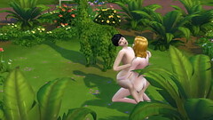 SIMS 4 - MATURE BLONDE GETS PUSSY ATE AND FUCKS CHUBBY BLACK HAIRED LADY IN PUBLIC Thumb