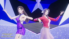 [MMD] TAEYEON - INVU Aerith Tifa Lockhart Hot Kpop Dance Final Fantasy Uncensored Hentai Thumb