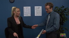 The office sex fantasy from the blonde milf with big tits and a shaved pussy finally gets fulfilled Thumb