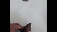 Indian Hindu brown man pissing with small dick Thumb