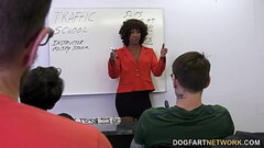 Misty Stone giving head to 10 guys until they cum Thumb