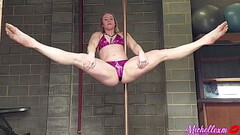 Hot blonde sexy pole dance tricks Thumb