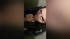 He caught me in the toilet and cum in my mouth! Thumb