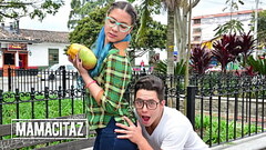 CARNEDELMERCADO - (Blue Maria, Logan Salamanca) - Latina Teen With Glasses Has A Perfect Ass And Tig Thumb