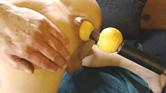 Close up anal invasion mutant two ball dildo by A55B4Nd1t Thumb