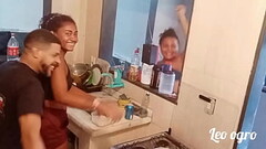 Na cozinha onde come&ccedil_ou toda a putaria com Myllena Rios Thumb