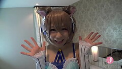 【Hentai Cosplay】Cat ear holy knight costume, full of lust, begging for Nakadashi sex, two consecutiv Thumb