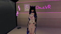 Nyaa! A futa&#039_s date with her kitty VRchat erp Thumb