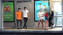 Meeting Two HOT ASS Babes At Bus Stop Ends In Incredible FOURSOME Back Home Thumb