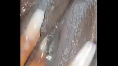 Wet ebony masturbate soaking wet rubbing Thumb