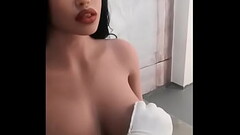 Sex doll moaning. She makes sexy sound during you touch her Thumb