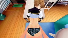 Chie Satonaka gets fucked and creampied from your POV - Persona 4 Hentai. Thumb