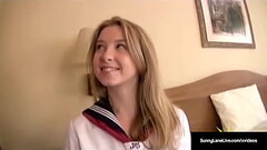 American Student Sunny Lane Gets Her Wet Pussy Noodled By Horny Asian! Thumb