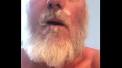 Swallowing my own cum, and a self facial Thumb