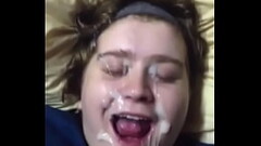 Whites girls taking huge load to the face cumshots white girls nasty sluts Thumb