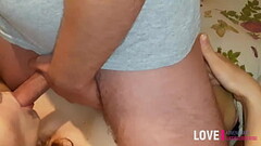 Fucked my stepdaughter in the mouth and cum on her tits! Thumb