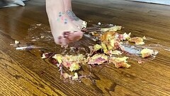 Frannie Feets Absolutely Crushes Pastries With Sexy Bare Feet Thumb