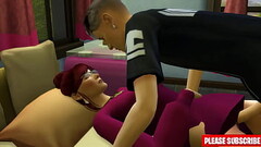 step Fucks Hot Redhead Anal And Vaginal || Share Bed With Thumb