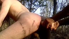 GAYGORY Gringo Maricon Slut Americano Desnudo Mamando Cogiendo Dildo de su Ama en Bosque Puta Thumb