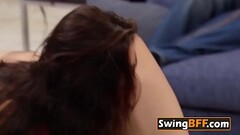 Pussy licking in the middle of the room full of swingers Thumb