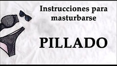 Spanish JOI. Pillado cogiendo las braguitas de tu... Thumb