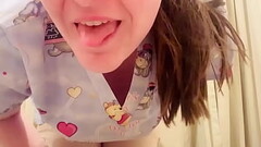 Slutty Nurse showing off her body Thumb