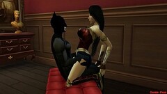 Batman Se Folla a la Mujer Maravilla Anal despu&eacute_s de Derrotar a los Villanos DC Porn Thumb